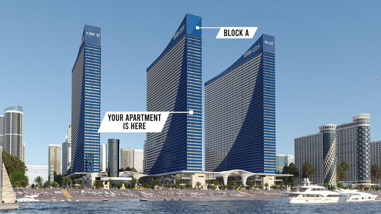 Only Front Sea View, No Side View, Wonderful Panorama, High Floor, Location Guarantee Aparthotel Batumi Luaran gambar